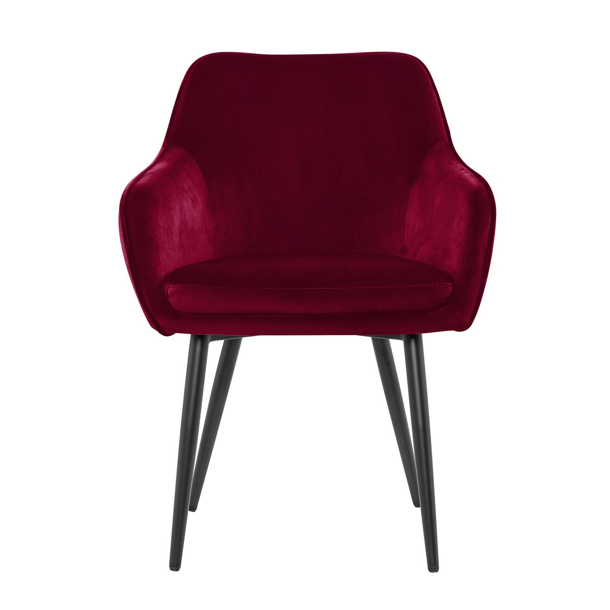 Eetkamerstoel rood fluweel