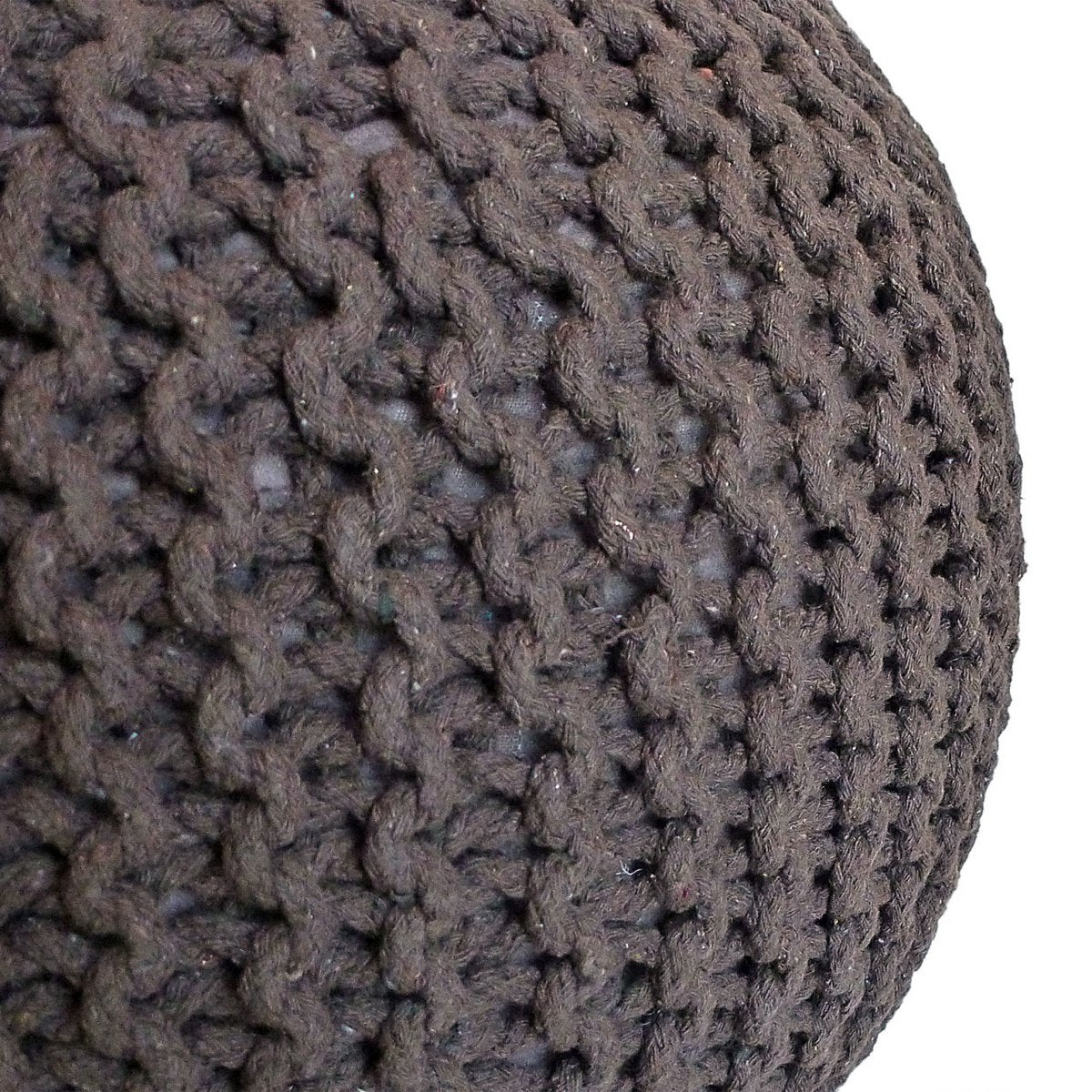 Pouf Ø 55 H 37 H 37 brei -kruk stoel pouf vloerkussen duurzaam