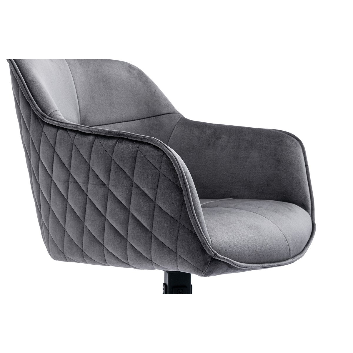 Fauteuil met honingraatquilt grijs