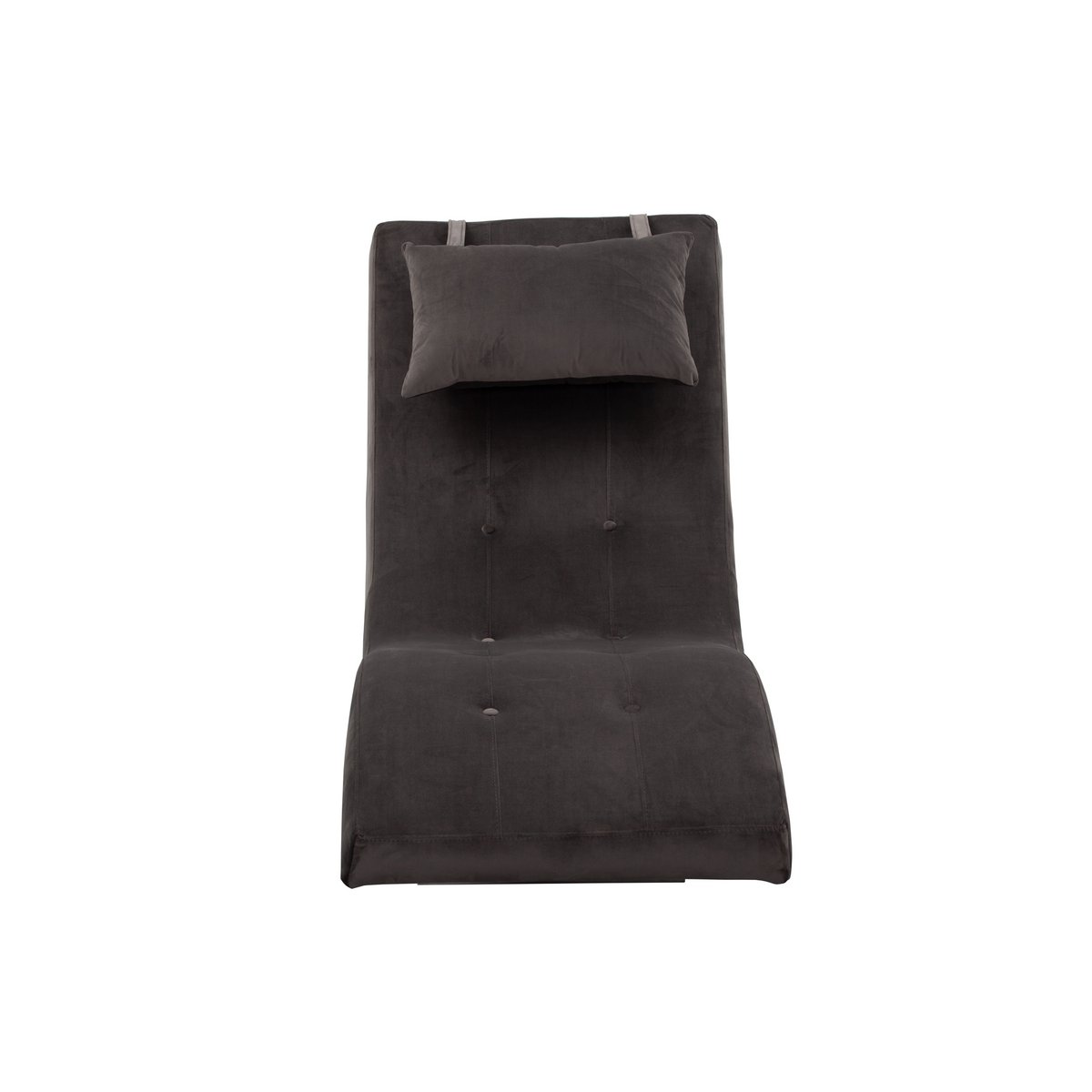 Relax ligbed fluweel grijs