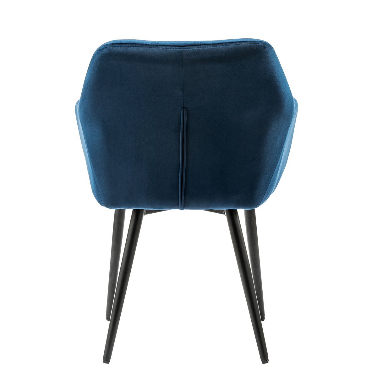 Fauteuil blauw fluweel