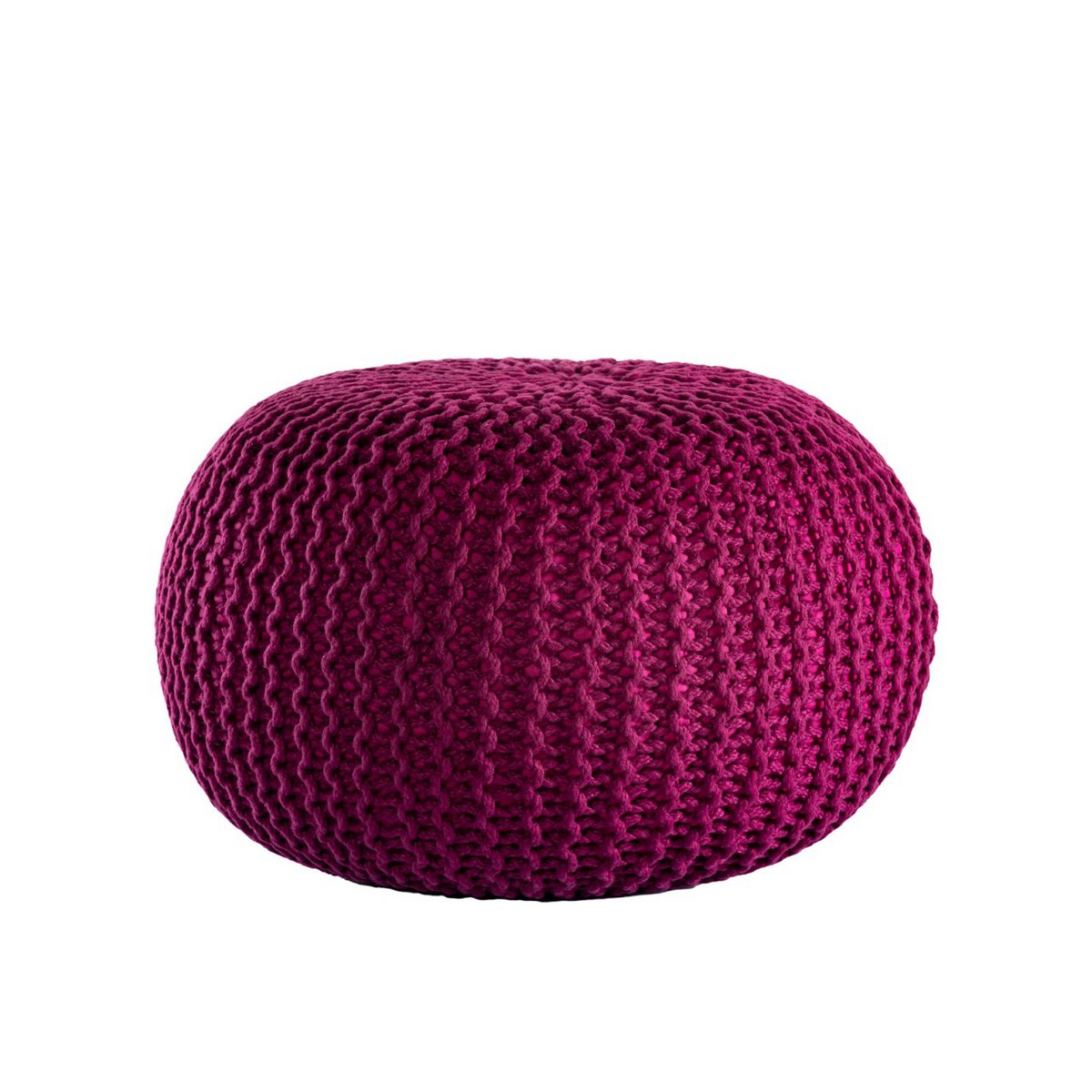 Pouf premium Ø45cm stoel kruk breien pouf in terras pool tuin duurzaam