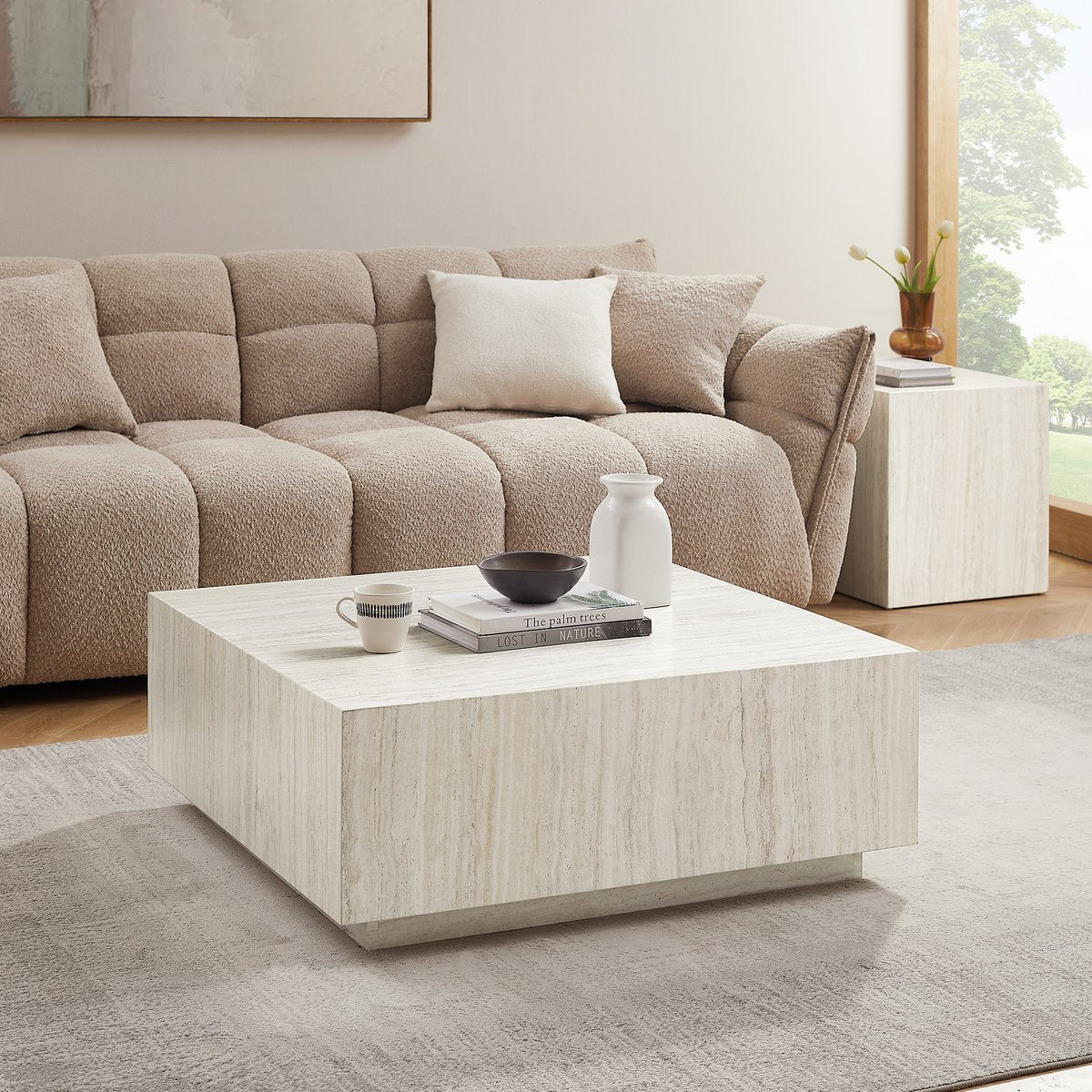 Couchtisch Travertin 90x90 cm