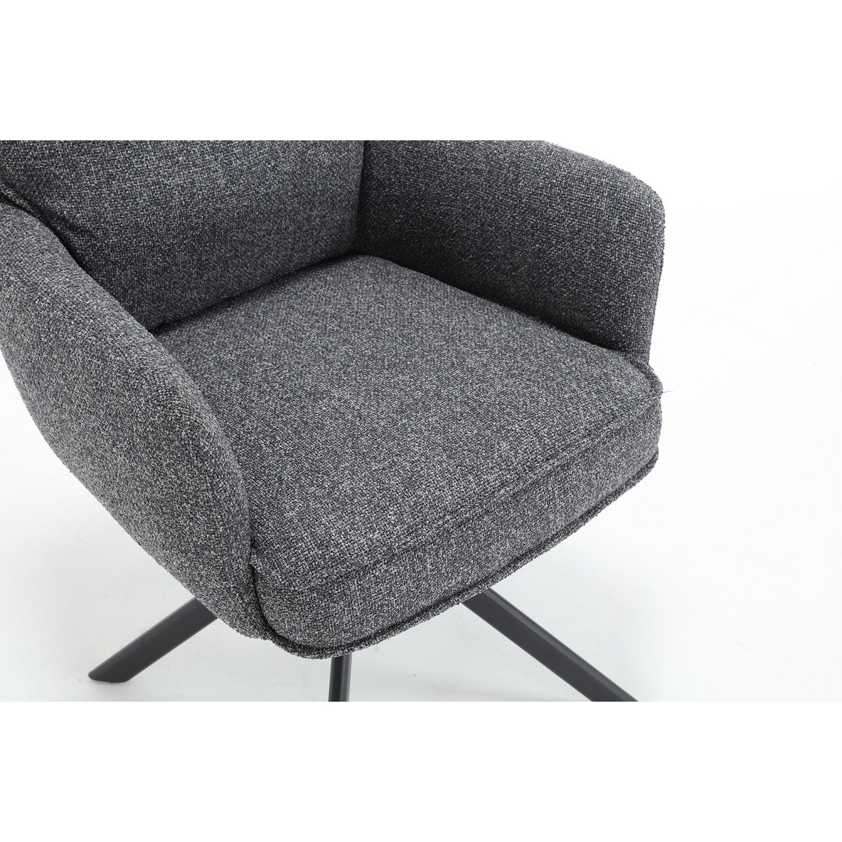 Fauteuil structuurstof antraciet