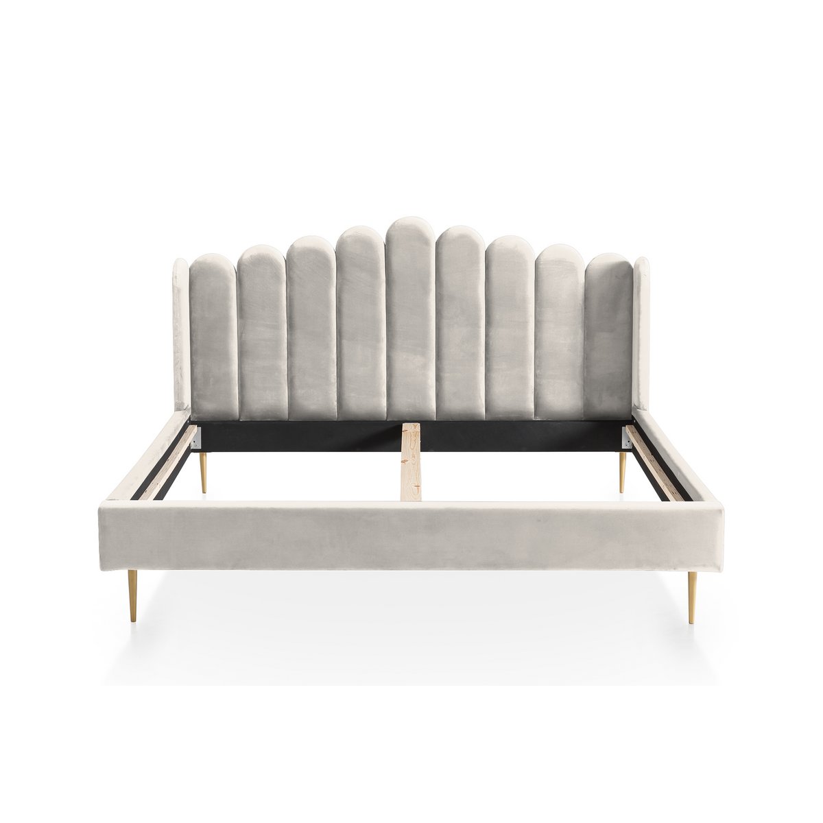 Fluwelen schelpenbed 180x200 cm