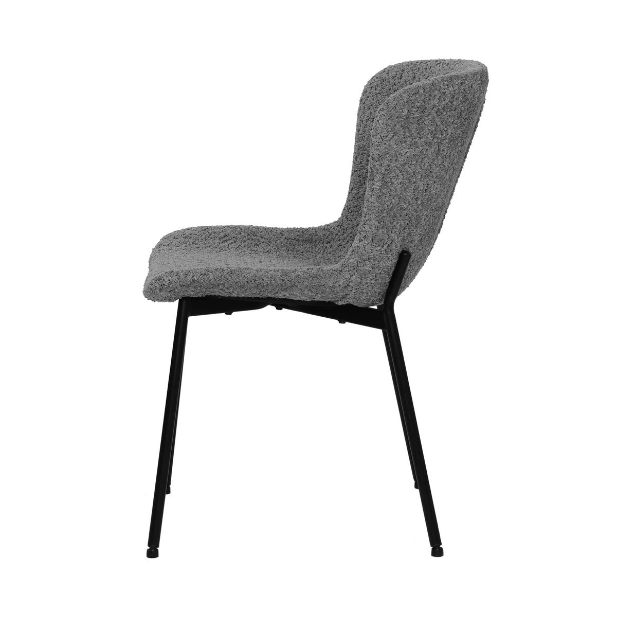 Set van 2 stoelen met bouclé bekleding
