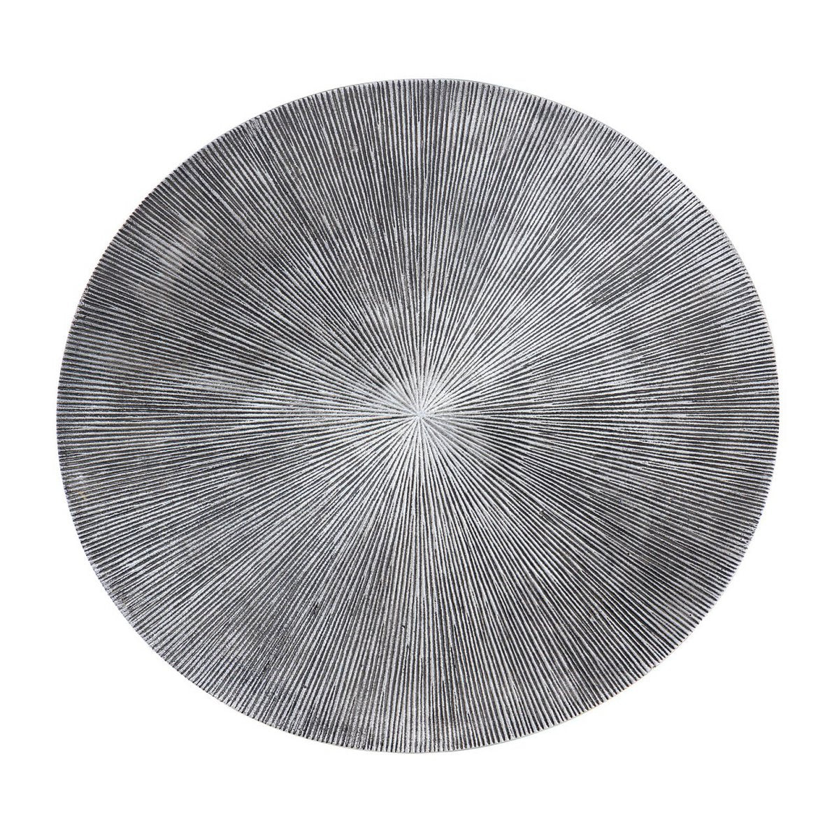 Salontafelset 2 stuks ø 55 en 45 cm bijzettafel zilver metalen tafels ronde Carlton woonkamer
