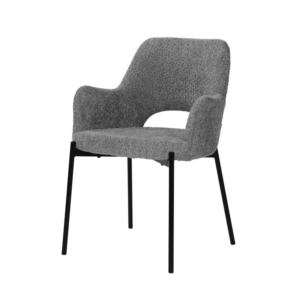 Fauteuilset van 2 met uitgesneden rugleuning