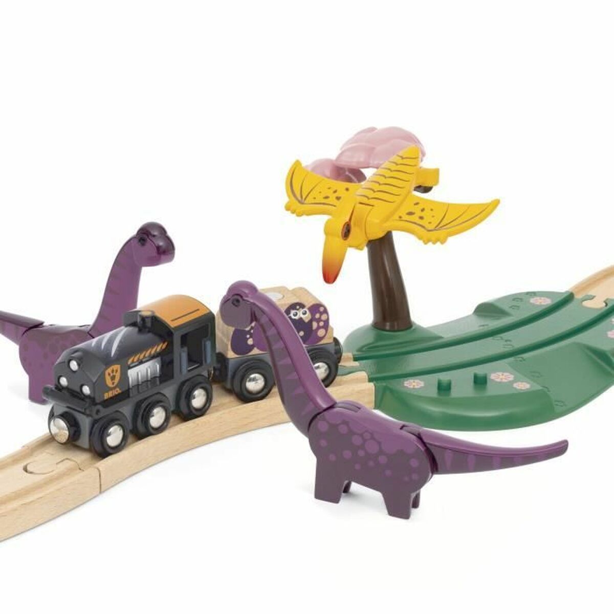 Train met circuit Brio Aventure Dinosaure