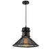 Homestyle Pro Mk110-Bb Industriële Hanglamp 28X18 Cm Zwart/Metaal