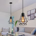 Homestyle Pro Mk012-B Industriële Hanglamp 19X22 Cm Zwart/Metaal