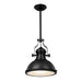 Homestyle Pro Mk102-Wb Industriële Hanglamp 32X35 Cm Zwart/Wit/Metaal