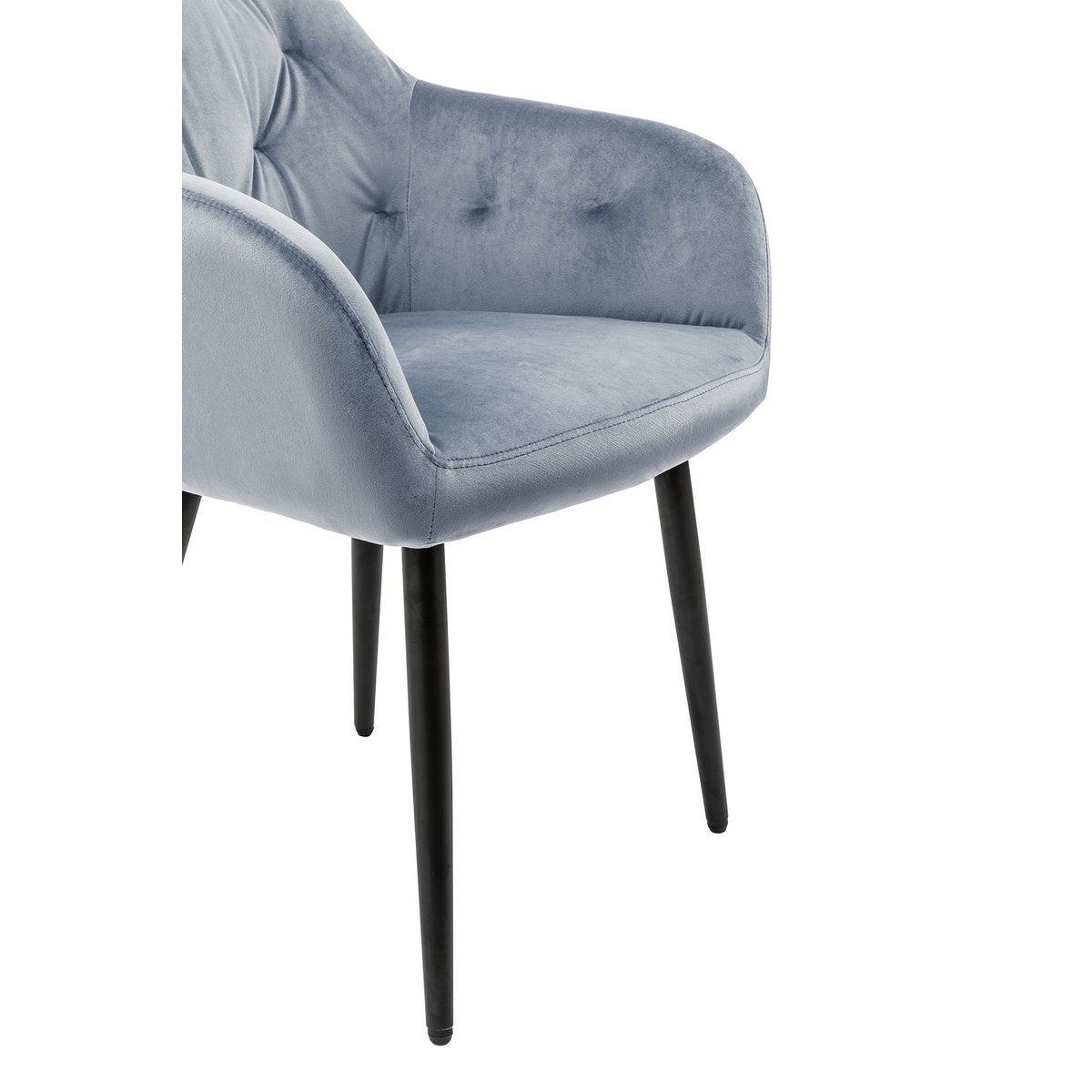 Fauteuil lichtgrijs fluweel