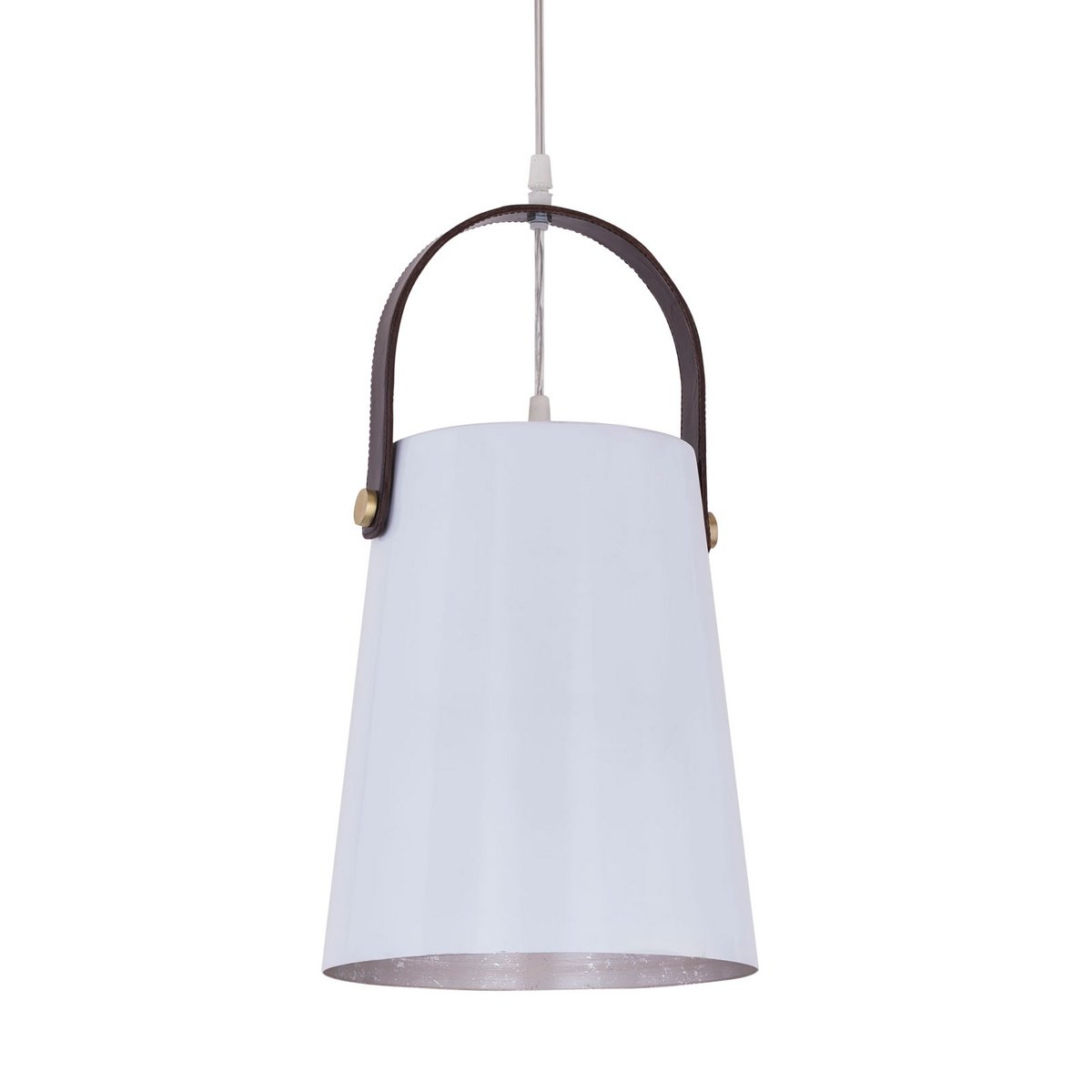Hanglamp metaal met leren beugel hanglamp hanglamp eettafel plafondlamp vintage stijl