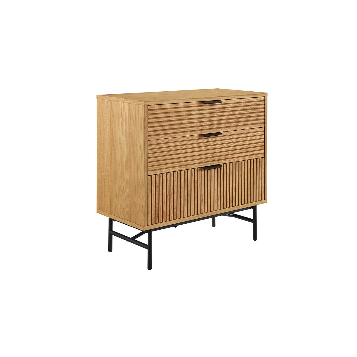Ladekast 80 cm eiken echt houtfineer