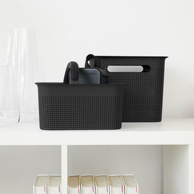 Rotho Brisen Opbergmand 26.2X18X13 Cm 4.5L Antraciet