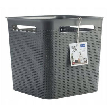 Rotho Brisen Opbergmand 29.1X29.1X28.1 Cm 18L Antraciet