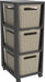 Rotho Tower Brisen Design Ladekast 3X16L Met Wielen Cappuccino