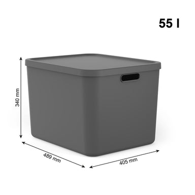 Rotho Albula Multibox 55L Antraciet