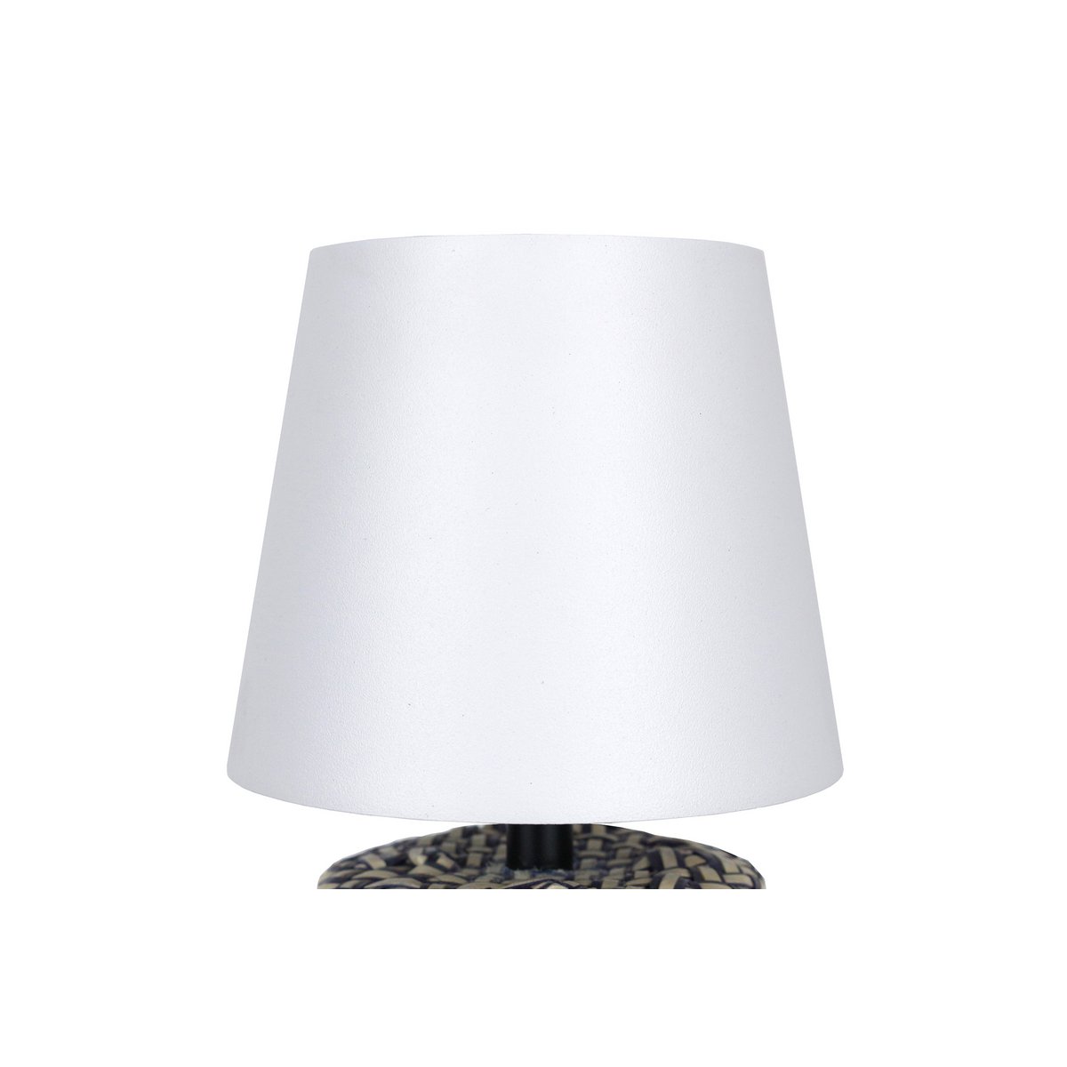 Tafellamp zwart/wit 29 cm met LED batterij