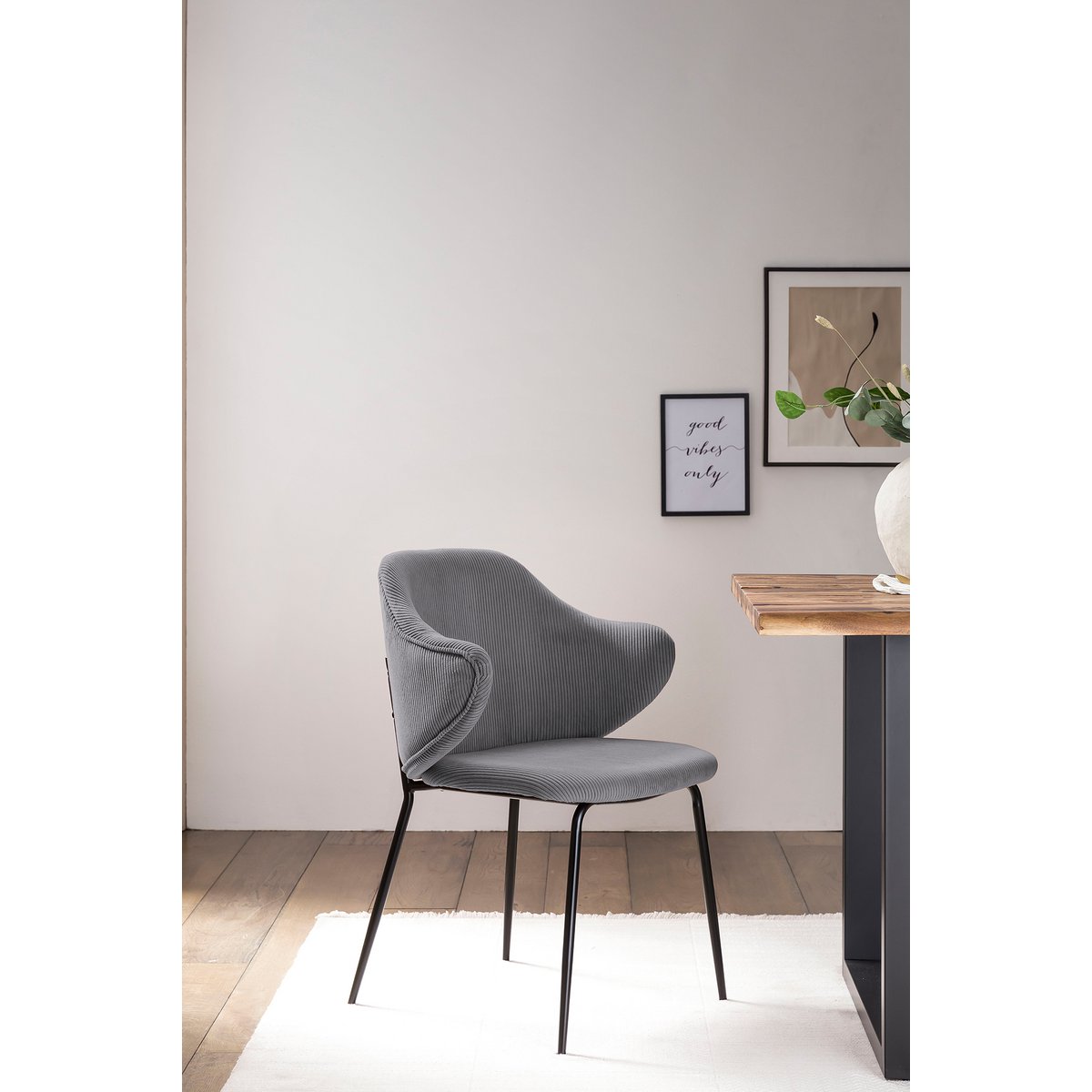 Set van 2 fauteuils grijs
