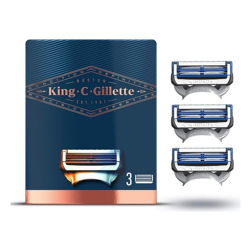 Hervulling Scheermesjes King C Gillette Gillette King (3 uds)