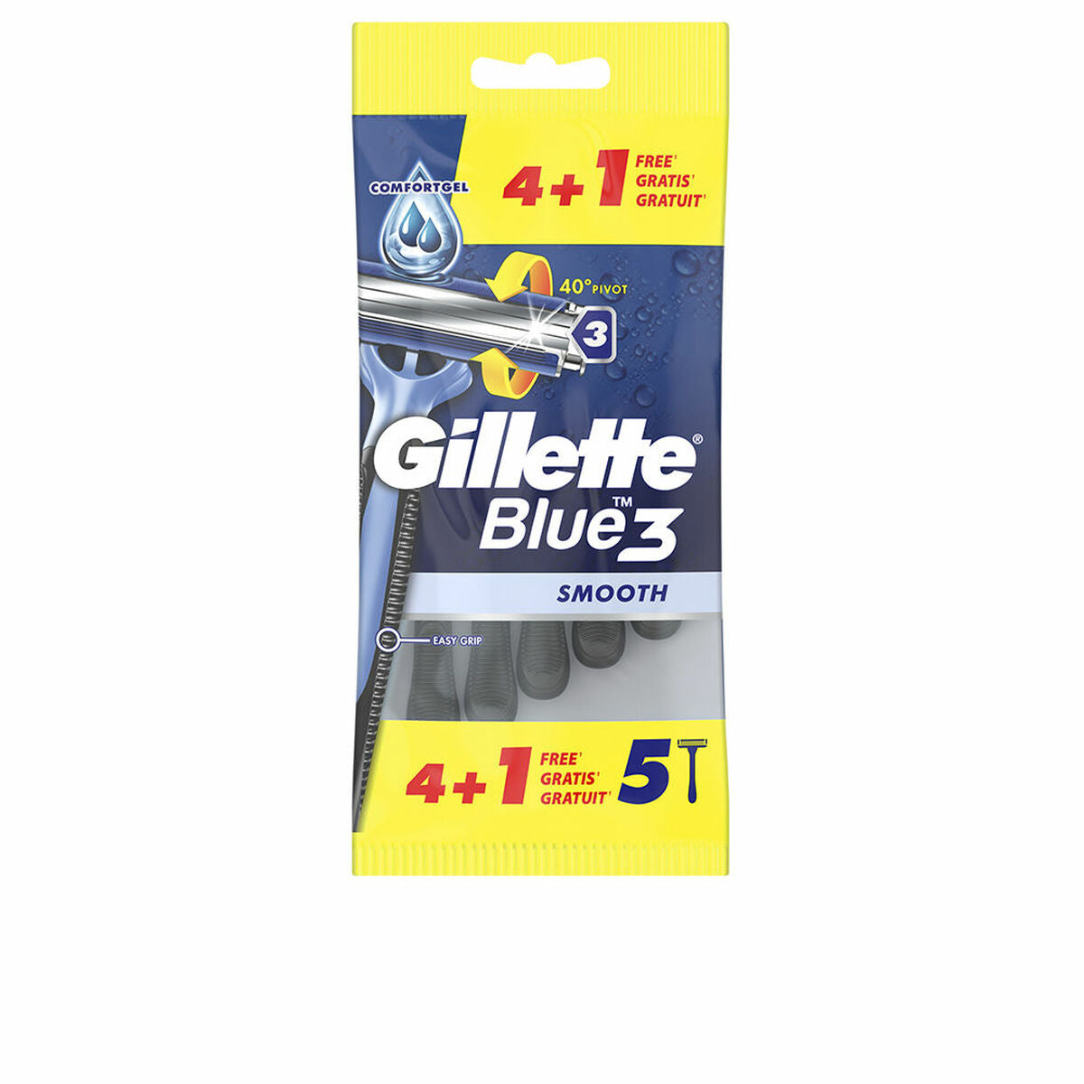 Scheermesjes Gillette Blue 3 Wegwerp (5 Stuks)