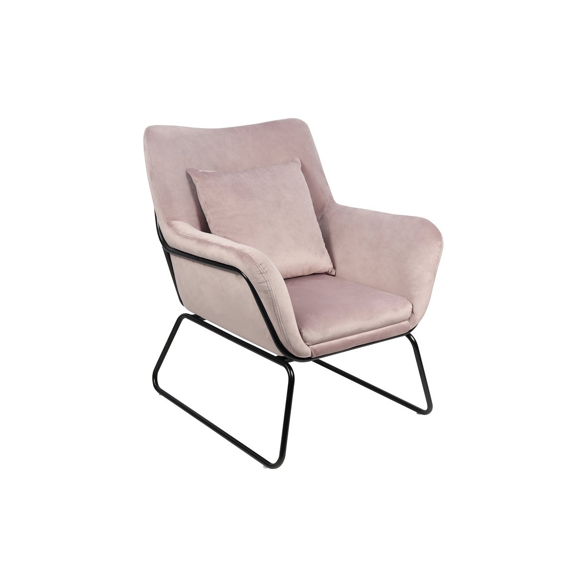 Relax fauteuil bekleed met Rose fluweel