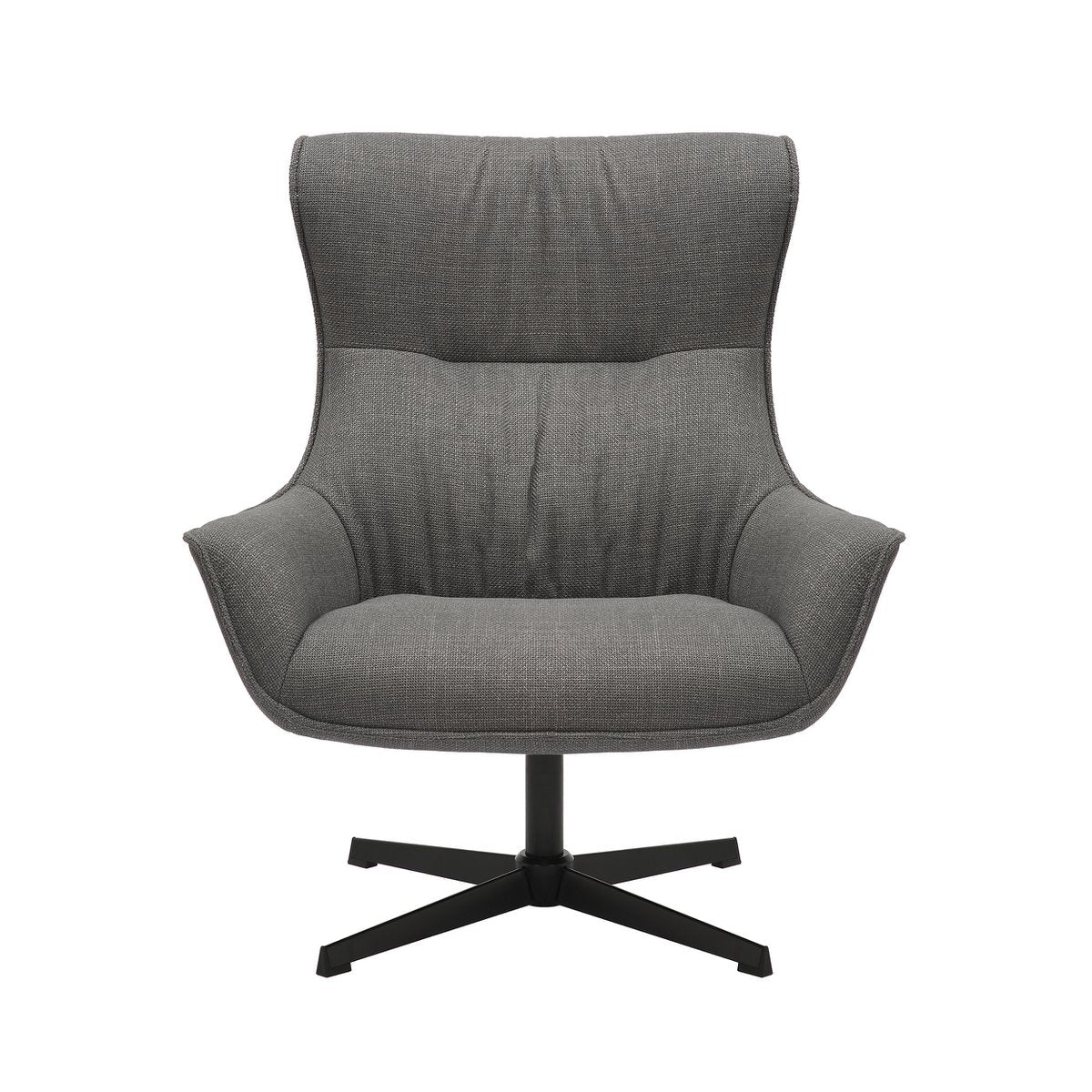 Fauteuil structuurstof grijs