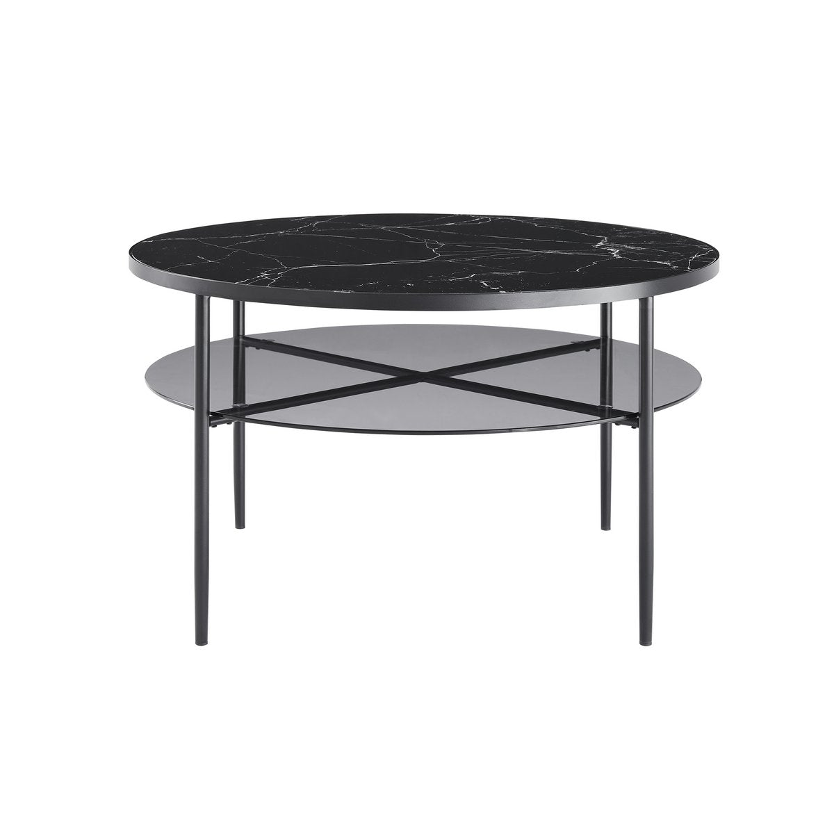Salontafel Ø 81 cm zwart