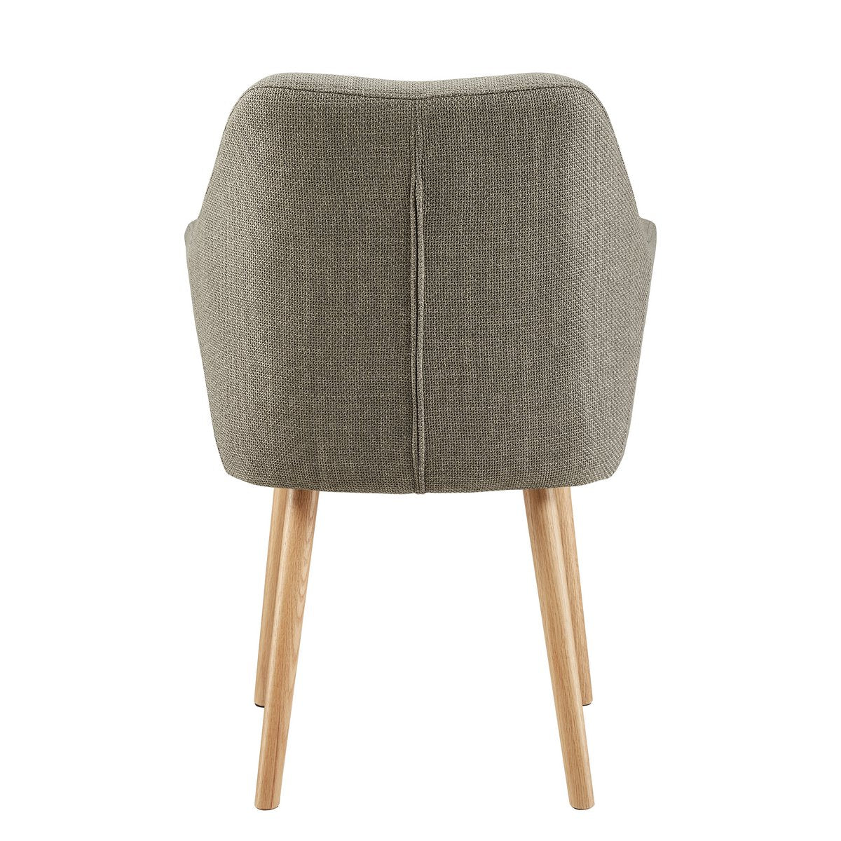 Fauteuil in bruine structuurstof