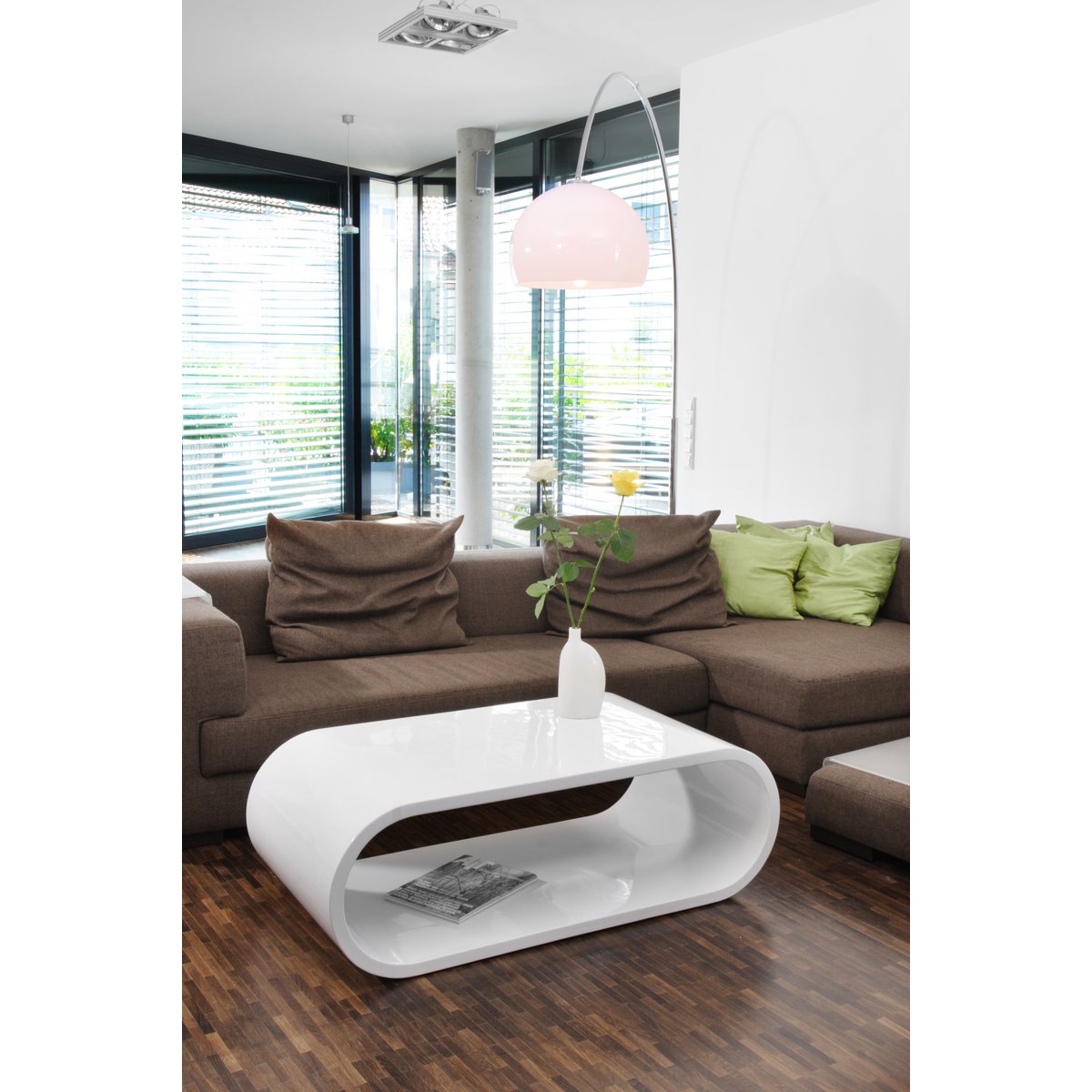 Salontafel 120x60x40 cm wit