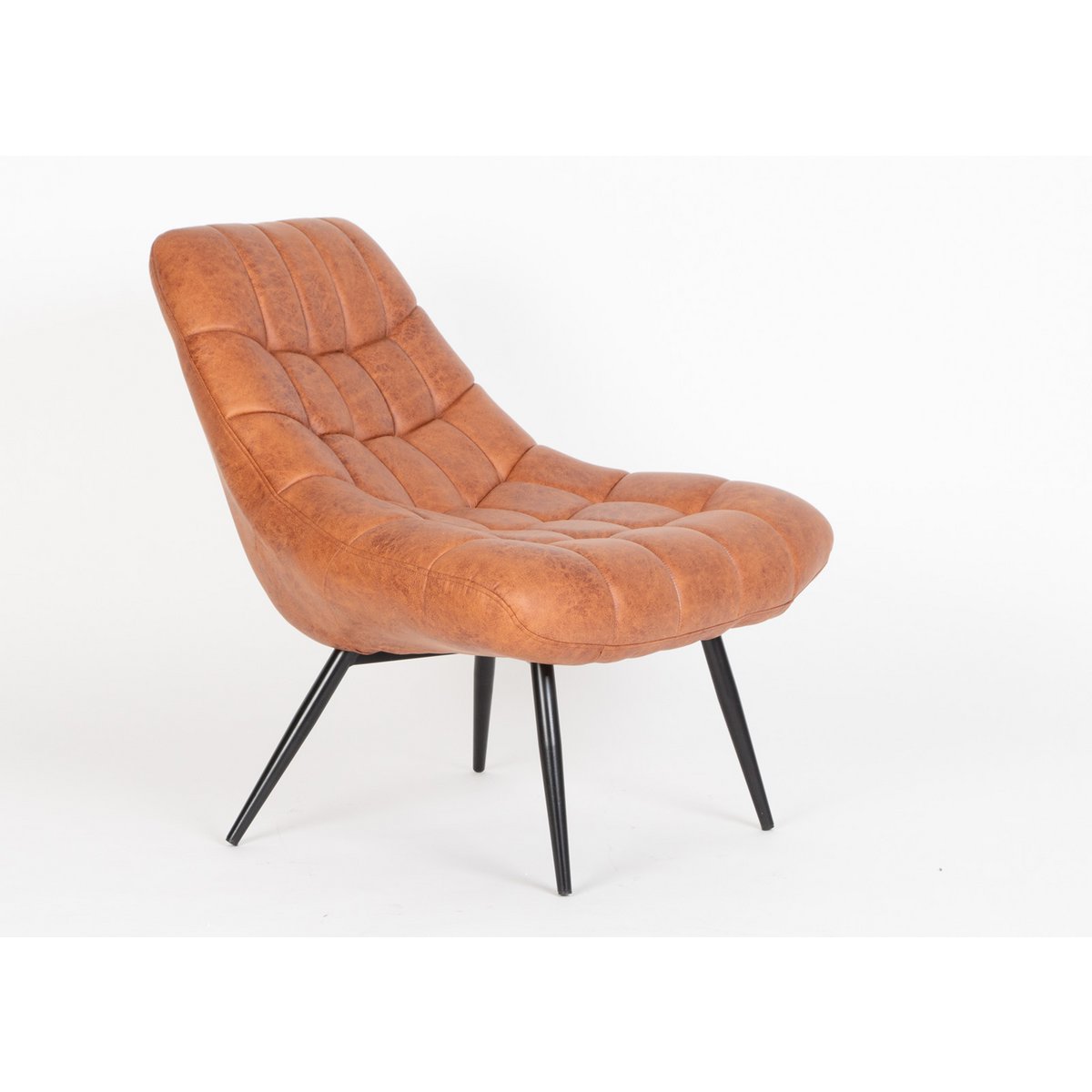 Fauteuil XXL kunstleer lichtbruin