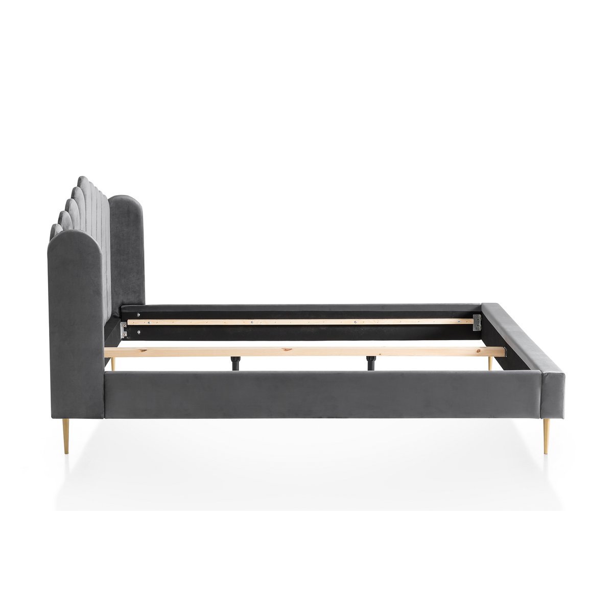 Fluwelen schelpenbed 180x200 cm