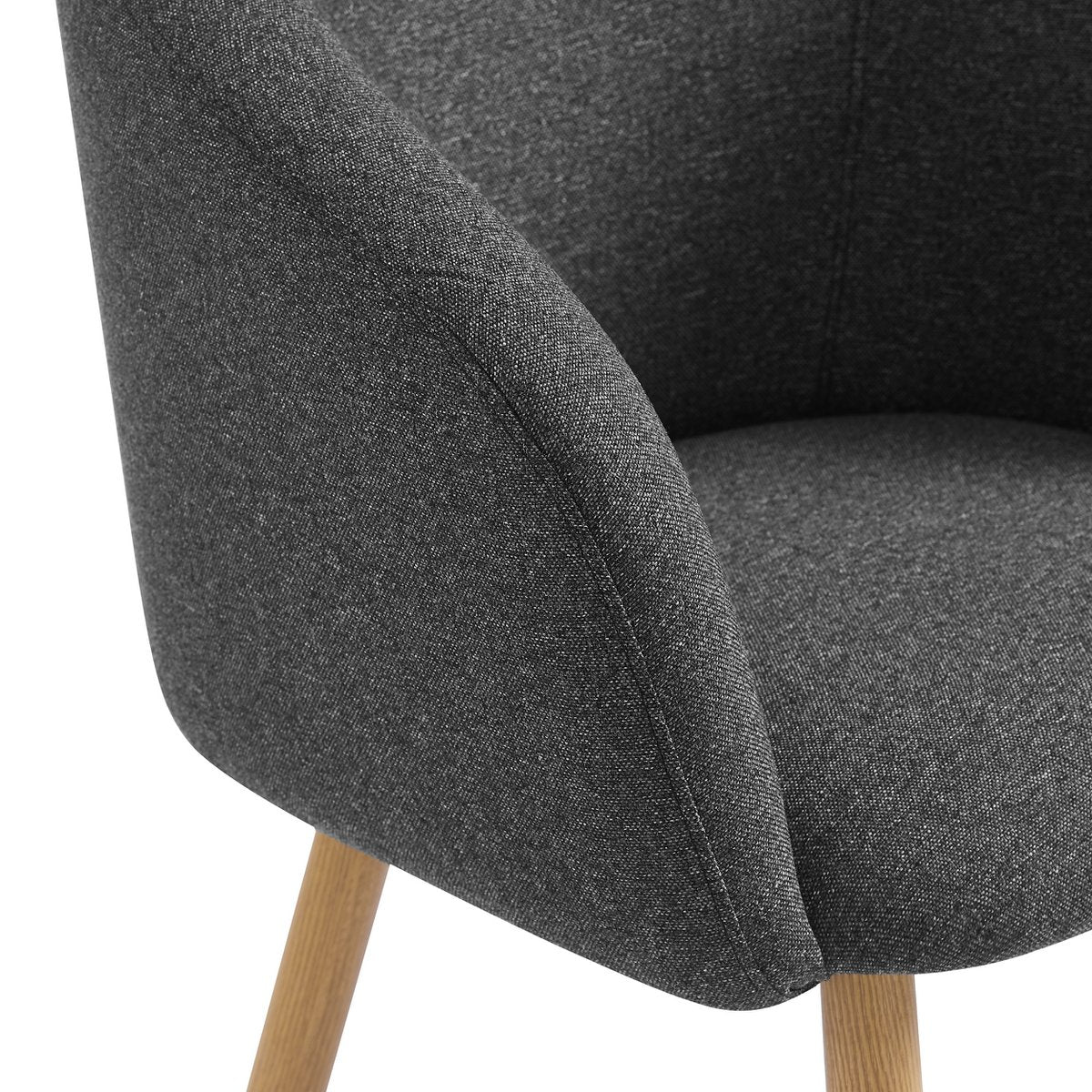 Fauteuil set van 2 structuurstof zwart