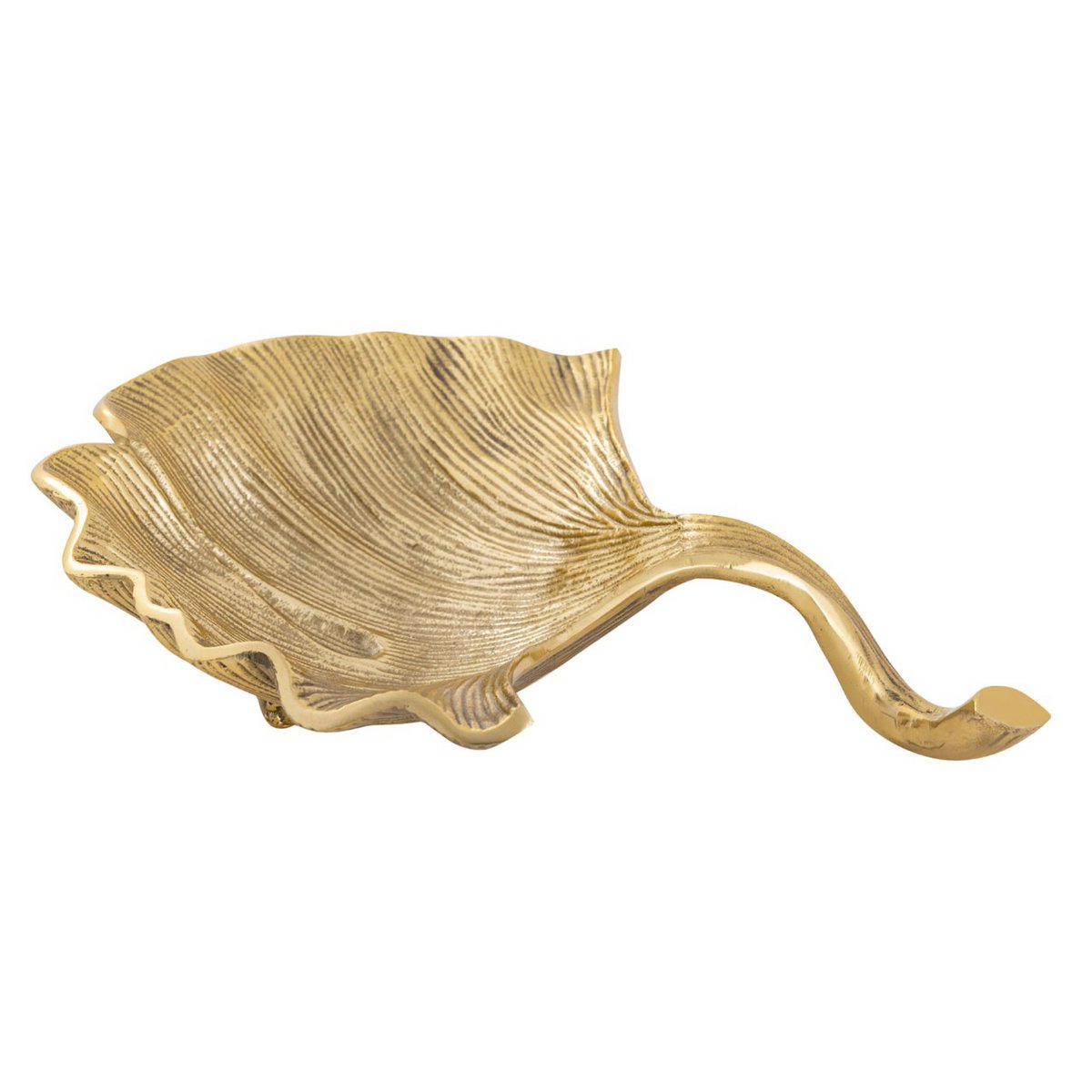Decoratieve shell bowl master doos 12-delige aluminium ginkgo groot goud of zilveren bladschaal