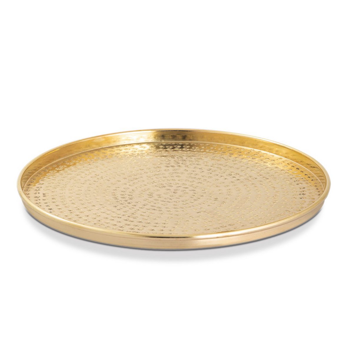 Serveerschaal sierschaal 12 stuks metaal ø 40 cm rond zilveren of gouden kaarsenschaal sierschaal
