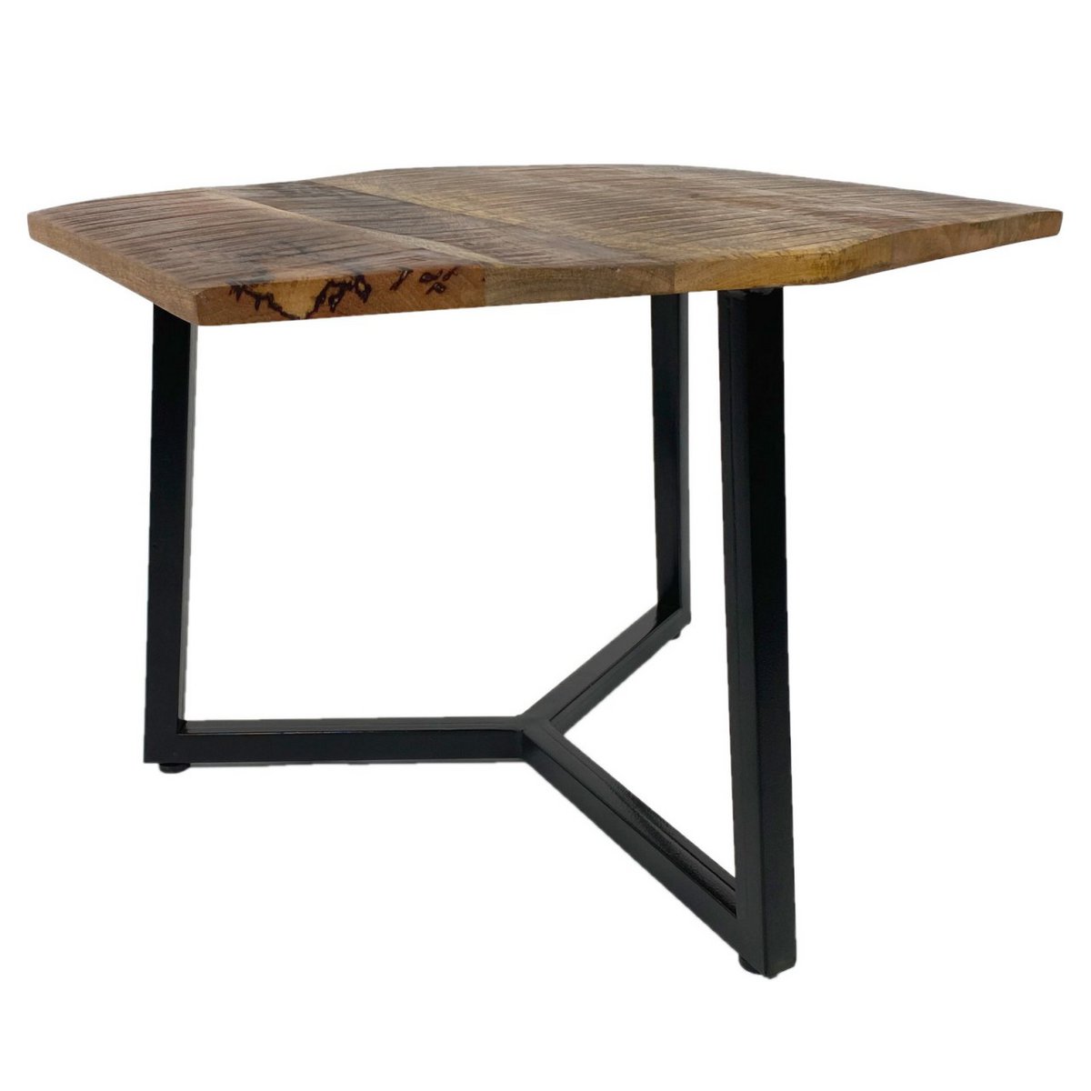 Zije tafel 56 x 47 cm woonkamer tafel salontafel mooi metalen frame zwart - wit wit wit