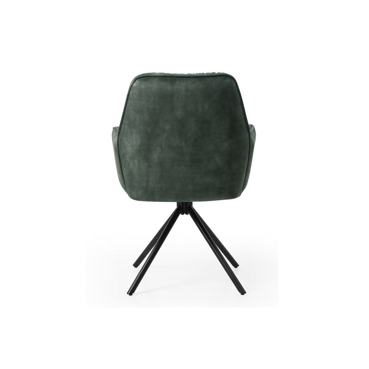 Fauteuil met 360° draaifunctie, donkergroen