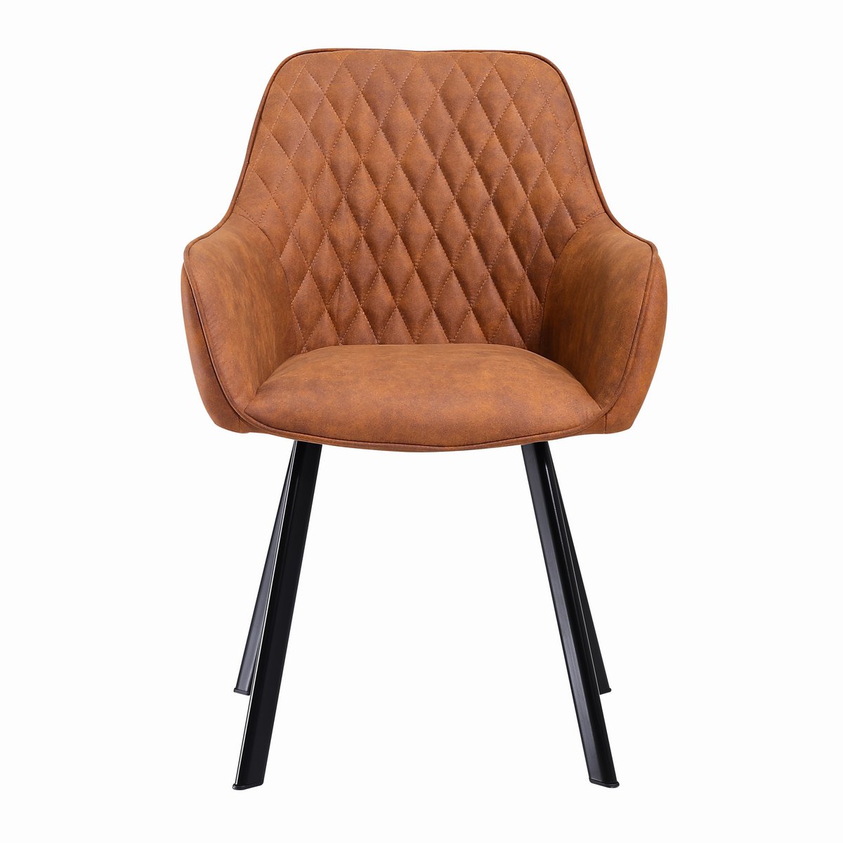 Fauteuilset van 2 bruine microvezel