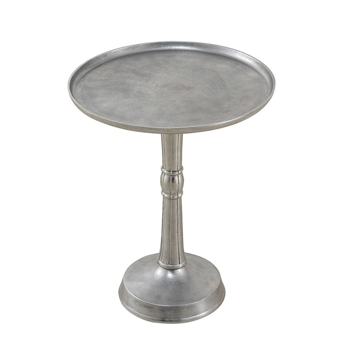 Bijzettafel metaal rond Ø 44x53 cm decotisch nobel of goud met ontwerp middenvoet aluminium