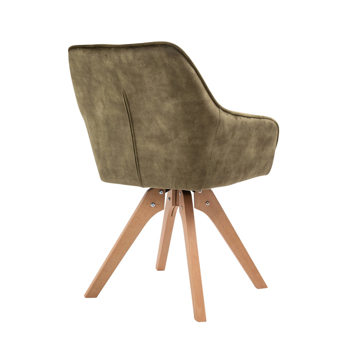 Fauteuil vintage fluweel velours, groen