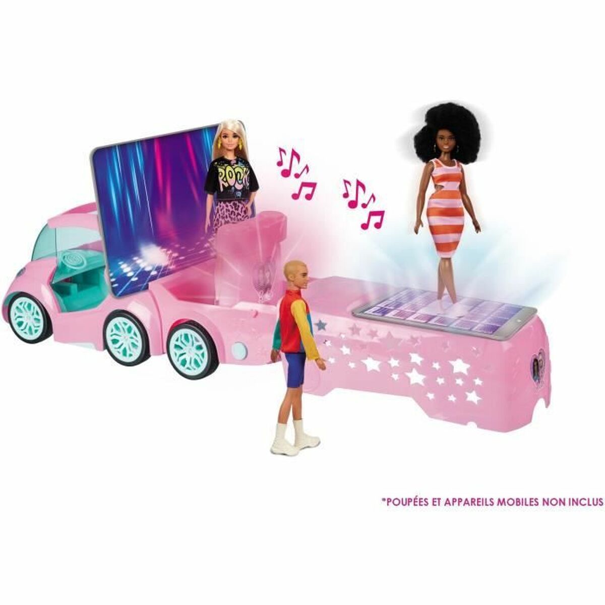 Politiewagen op Afstandsbediening Barbie DJ Express Deluxe 50 cm 2,4 GHz