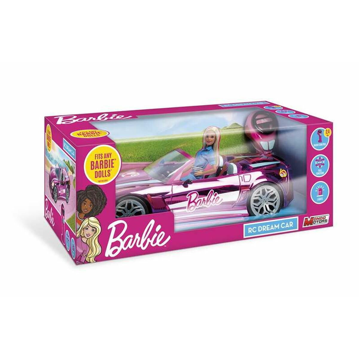 Politiewagen op Afstandsbediening Barbie Dream car 1:10 40 x 17,5 x 12,5 cm