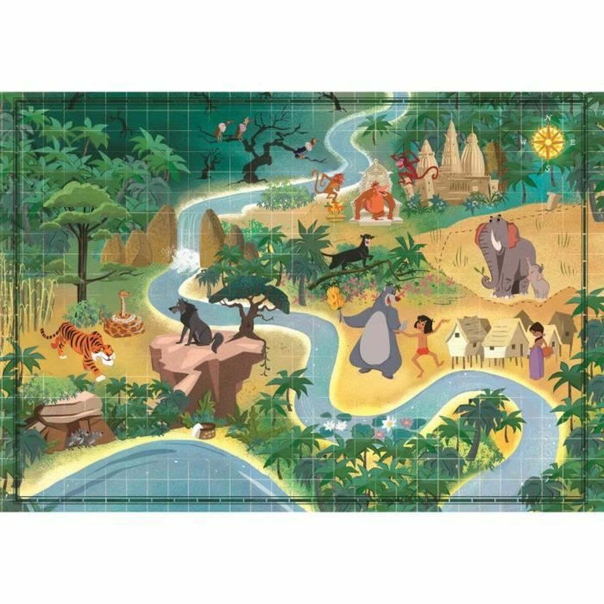 Puzzel Clementoni The jungle book 1000 Onderdelen