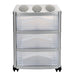 Bama Big Hobby Ladesysteem Met 3 Laden 30X30X40 Cm Zilver/Wit