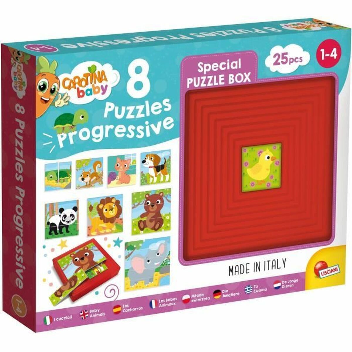 Puzzel Lisciani Giochi Carotina Baby 8 Puzzles Progressive