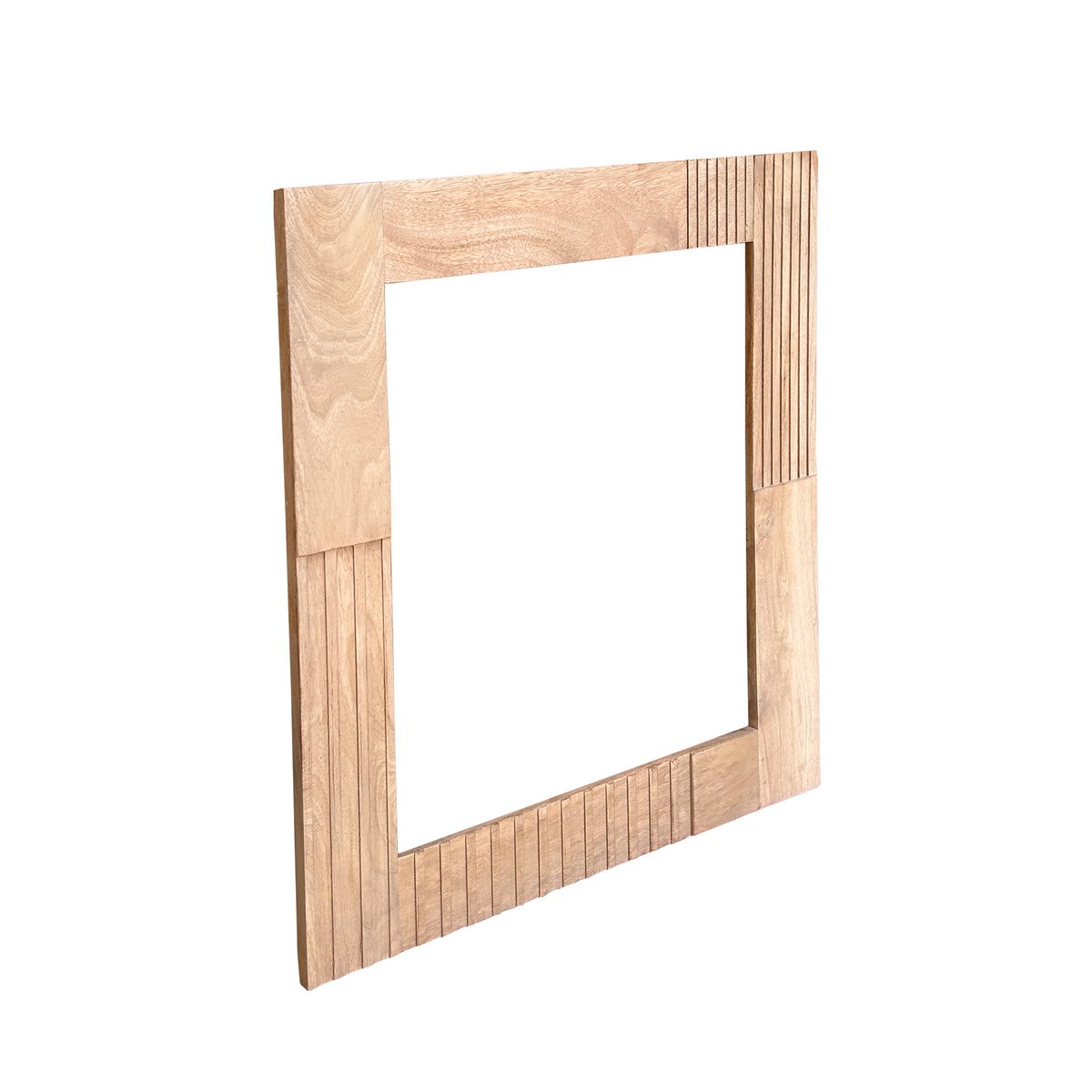 Spiegel met mangohouten frame