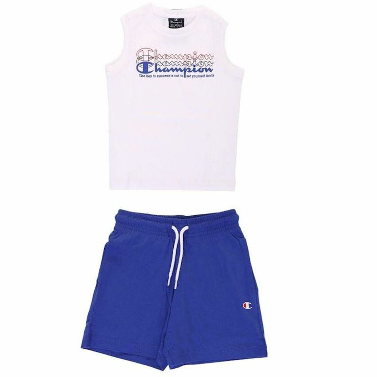 Sportoutfit voor kinderen Champion Wit 2 Onderdelen Blauw