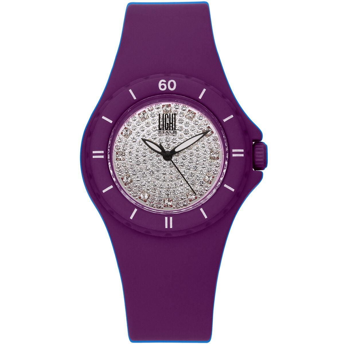 Horloge Dames Light Time SILICON STRASS (Ø 36 mm)